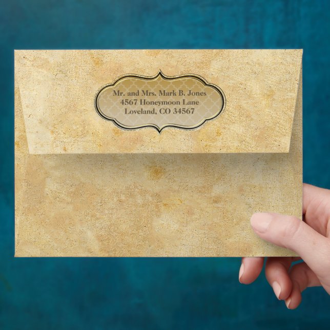 Enveloppe Mariage de parchemin de la Renaissance médiévale (Hand)