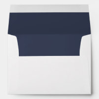 Enveloppe Mariage de script Blue Elegant