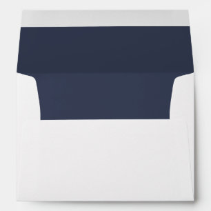 Enveloppe Mariage de script Blue Elegant