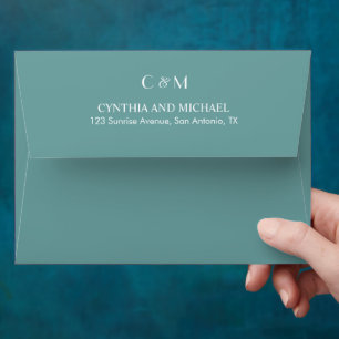 Enveloppe Mariage de script moderne