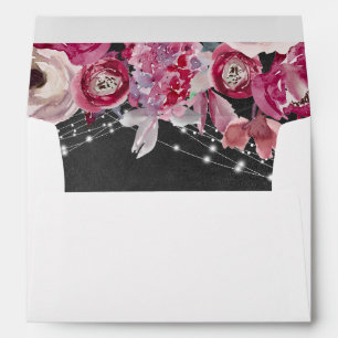 Enveloppe Mariage de tableau de bord rose