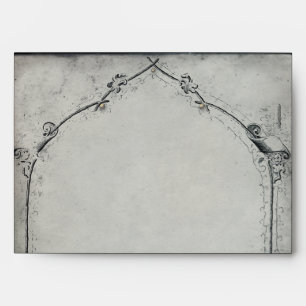 Enveloppe Mariage de Trellis Rose noir gothique