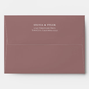 Enveloppe Mariage de typographie Mauve
