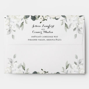 Enveloppe Mariage de verdure White Peony