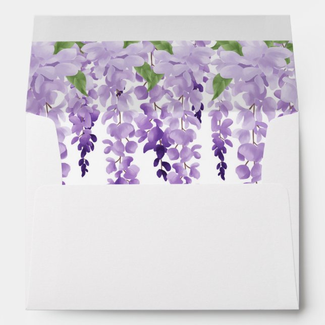 Enveloppe Mariage de Wisteria (Dos (Bas))