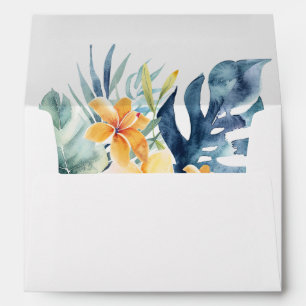 Enveloppe Mariage d'été floral tropical