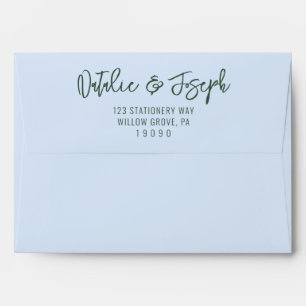 Enveloppe Mariage d'été Pastel Pastel à main amusant