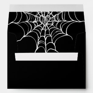 Enveloppe Mariage d'Halloween gothique noir