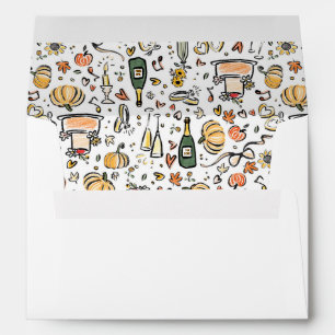 Enveloppe Mariage d'illustrations fantaisistes