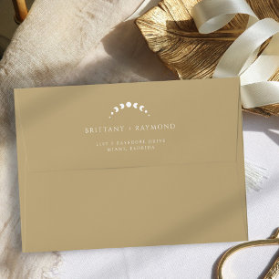 Enveloppe Mariage d'or céleste