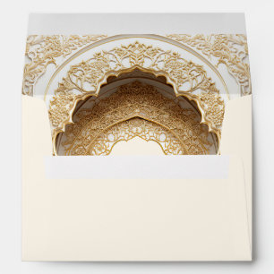 Enveloppe Mariage d'or Royal Islamic Arch