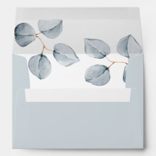 Enveloppe Mariage doux de gris bleu de la simplicité