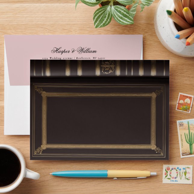 Enveloppe Mariage du château princesse Storybook (Desk)