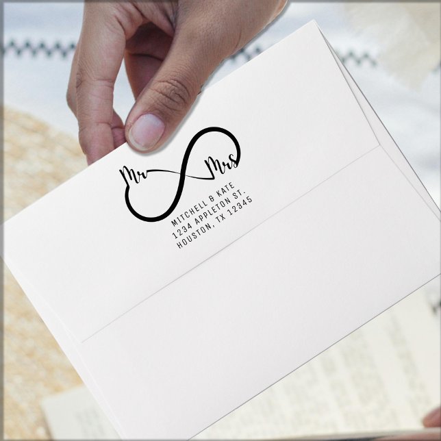 Enveloppe Mariage du symbole M & Mme Infinity (Mr & Mrs Infinity Symbol Wedding Envelope
)