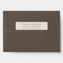 Mariage Élégant Brun Mocha