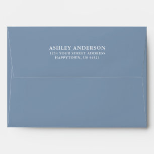Enveloppe Mariage élégant Dusty Blue