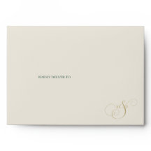 Mariage Élégant Émeraude Vert Or Monogramme