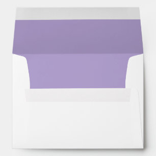 Enveloppe Mariage Élégant Minimaliste Lavande et Blanc