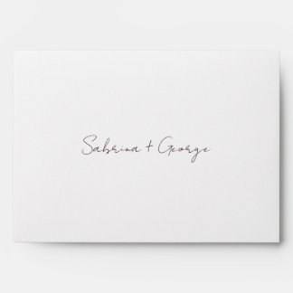 Enveloppe Mariage élégant minimaliste moderne