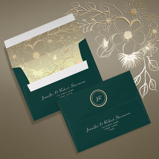 Enveloppe Mariage Emerald Green (Créateur téléchargé)
