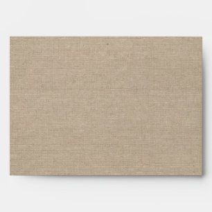 Enveloppe Mariage en toile lin Monogramme initial