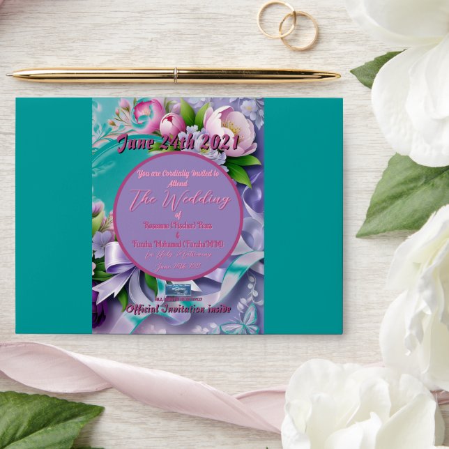 Enveloppe Mariage Env. 1g Violet(Horizon A)RFPMDesigns ©️ 20 (Wedding)