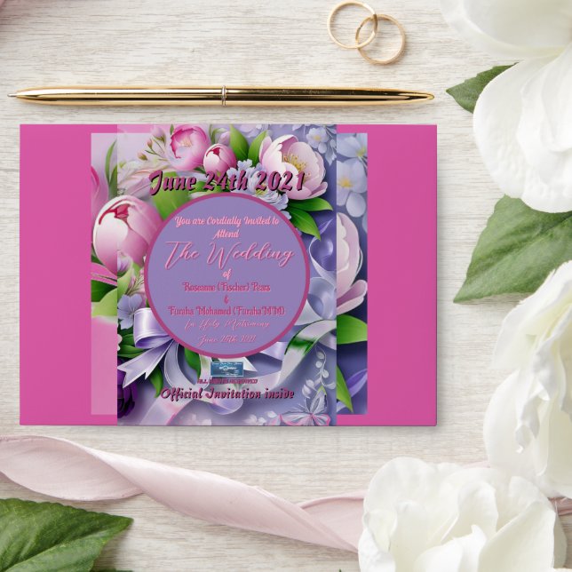 Enveloppe Mariage Env. 2c Violet(Horizon B)RFPMDesigns ©️ 20 (Wedding)