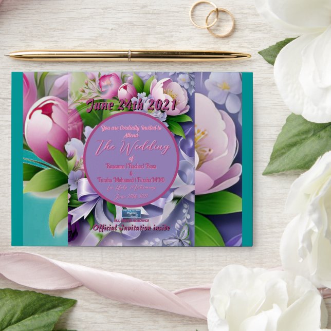 Enveloppe Mariage Env. 5g Violet(Horizon E)RFPMDesigns ©️ 20 (Wedding)