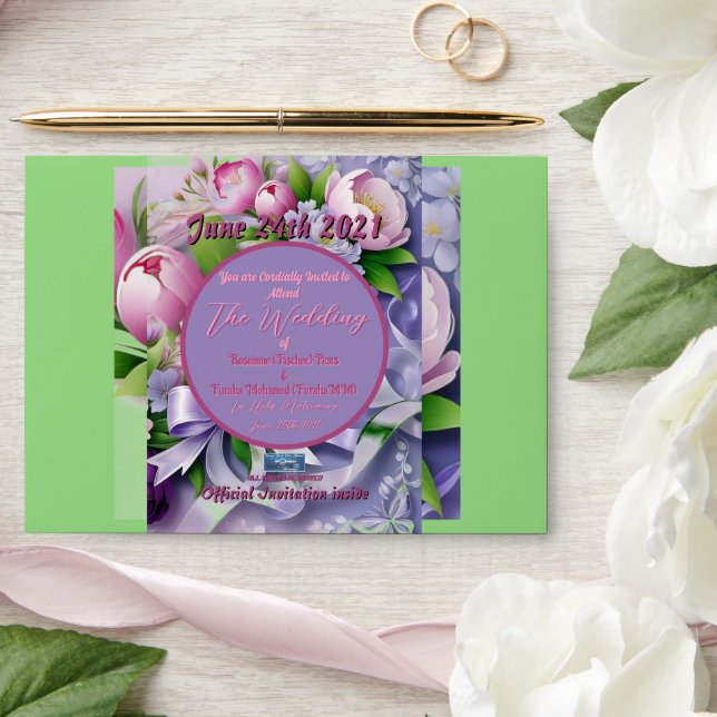 Enveloppe Mariage Env. Violet de 2h (Horizon B)RFPMDesigns © (Wedding)