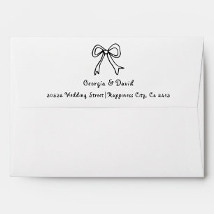 Enveloppe Mariage fantaisiste gribouillé à la main