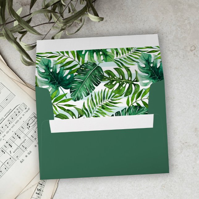 Enveloppe Mariage Feuille écotropique (Créateur téléchargé)