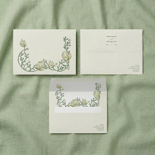 Enveloppe Mariage Fleural Doux