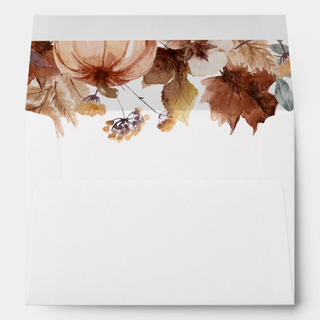Enveloppe Mariage floral (Dos (Bas))