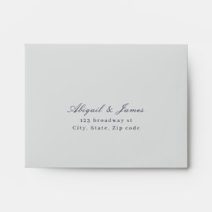 Enveloppe Mariage floral abstrait classique moderne RSVP