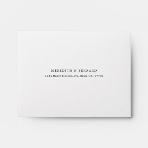 Enveloppe Mariage floral coloré auto-adressé RSVP