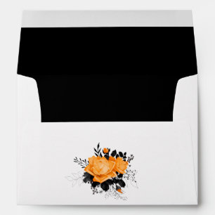 Enveloppe Mariage Floral Halloween
