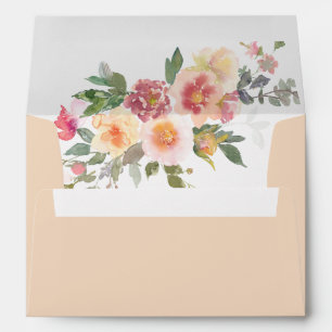 Enveloppe Mariage florale à ressort