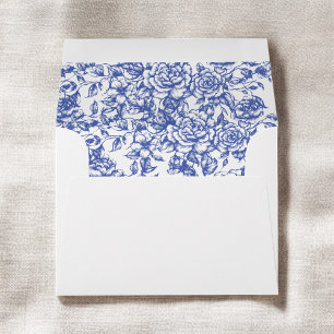 Enveloppe Mariage français de la marine Florale victorienne