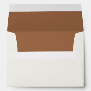 Enveloppe Mariage GALA Bohemian Beige and Terracotta Liner