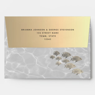 Enveloppe Mariage Gold Beach