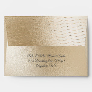 Enveloppe Mariage Gold Metallic Fairy