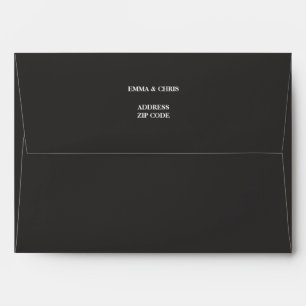 Enveloppe Mariage gris foncé
