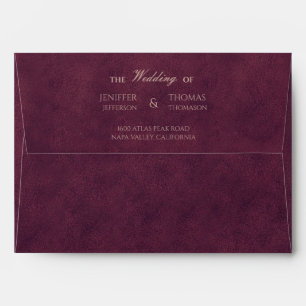 Enveloppe Mariage Halloween gothique élégant