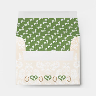 Enveloppe Mariage HORSESHOE ET SHAMROCK RSVP
