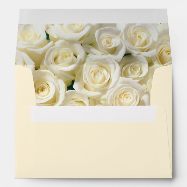 Enveloppe mariage/Invitation-Roses ivoiriens (Dos (Bas))