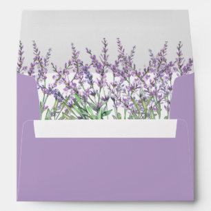 Enveloppe Mariage Lilac Watercolor