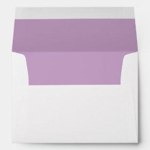 Enveloppe Mariage Lilas Élégant Adresse de Retour Moderne