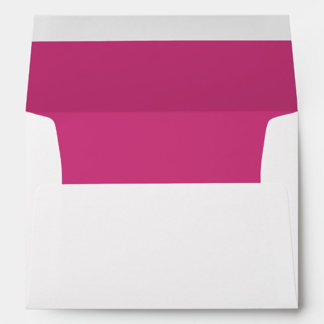 Enveloppe Mariage Magenta (Dos (Bas))