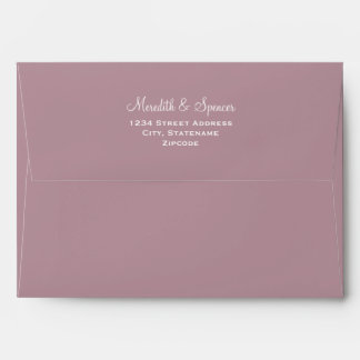 Enveloppe Mariage mauve solide 5x7