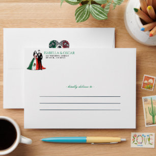 Enveloppe Mariage mexicain